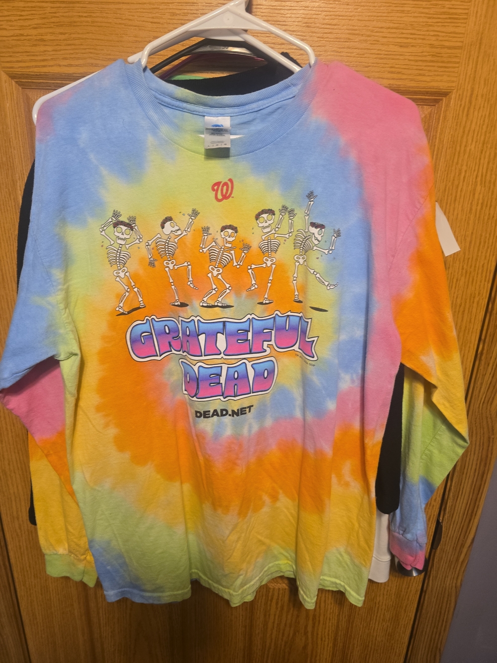 Grateful Dead Tie-Dye Long Sleeve Shirt - Multicolor